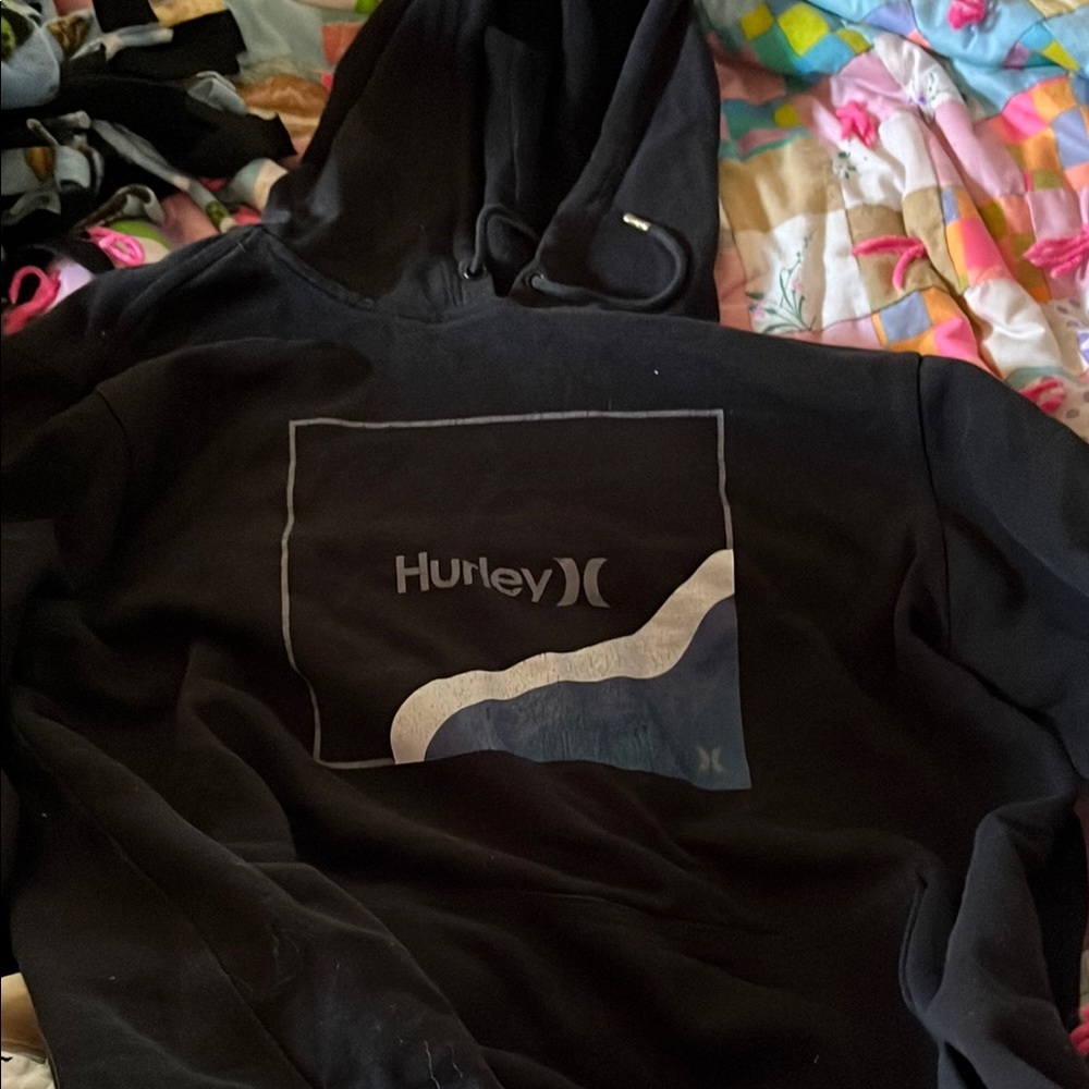 Hurley Black Graphic Hoodie